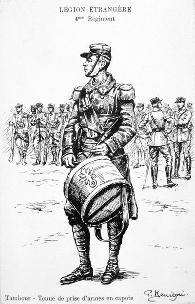 Drummer, 4th Regiment of the French Foreign Legion, 20th century by Unbekannt