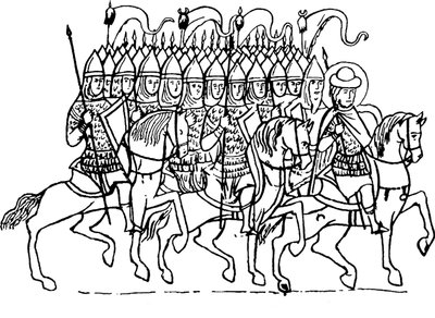 Druzhina of Prince Boris From the Tale of Saints Boris and Gleb by Unbekannt
