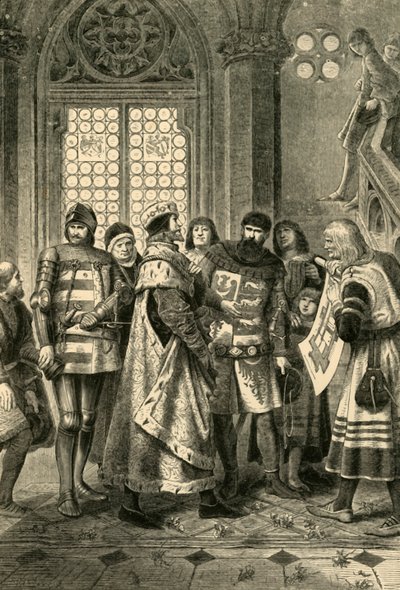 Duke Rudolf IV as Founder of the Stephen Cathedral by Unbekannt