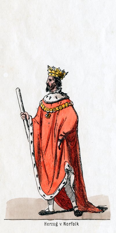 Duke of Norfolk, costume design for Shakespeare