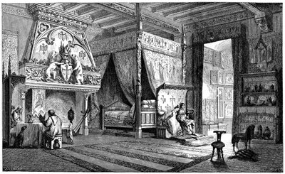 Dwelling room of a seigneur of the 14th century by Unbekannt