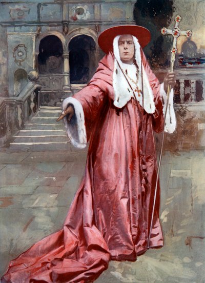 E.S. Willard in The Cardinal, c1902 by Unbekannt