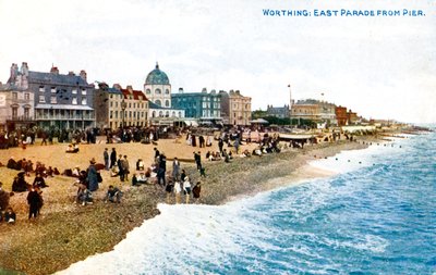 East Parade from the Pier, Worthing, Sussex, Early 20th Century by Unbekannt