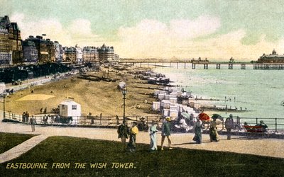Eastbourne from the Wish Tower, Sussex, early 20th century by Unbekannt