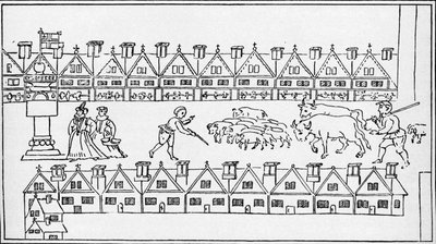 Eastcheap Market, London, c1598 by Unbekannt