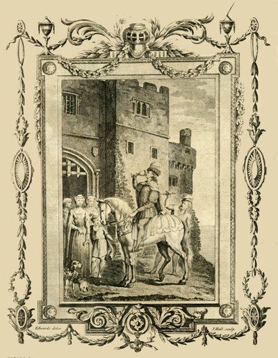 Edward the Martyr stabbed by order of his Step Mother, Elfrida, at Corfe Castle by Unbekannt