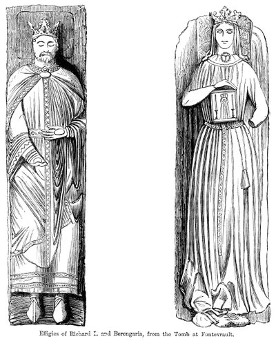 Effigies of Richard I and Berengaria, from the Tomb at Fontevrault Abbey, France by Unbekannt