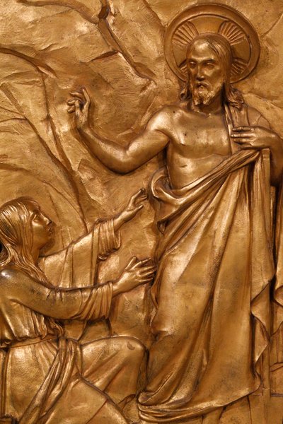 Eglise de la Madeleine - Tabernacle detail - Jesus Christ and Mary Magdalene, Paris, France by Unbekannt