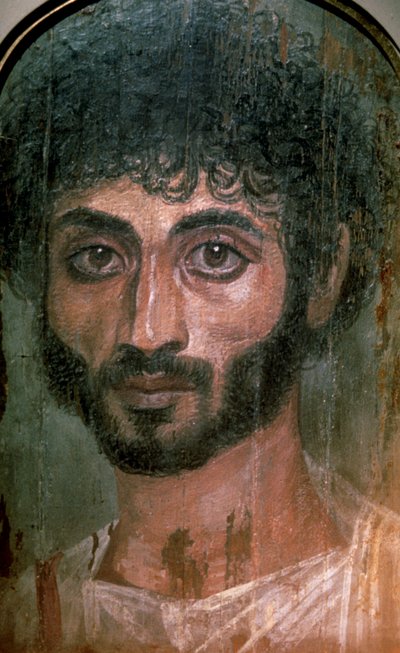 Egyptian Fayum Portrait of a Man, Roman Period, 2nd Century AD by Unbekannt