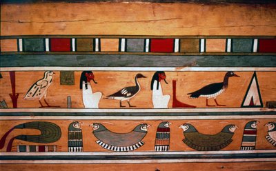 Egyptian Hieroglyphs Inside Outer Coffin of Steward, Seni from El Bersha, Egypt, c2000 BC by Unbekannt