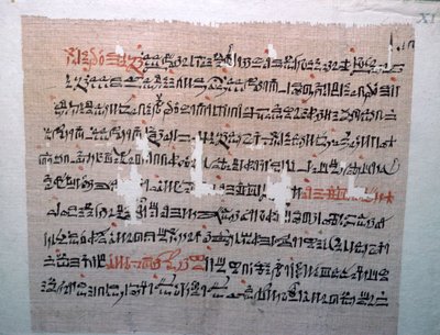 Egyptian hieratic script by Unbekannt
