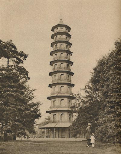 Eighteenth Century Version of a Pagoda in Kew Gardens, 1935 by Unbekannt