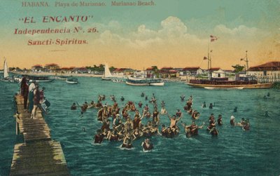 El Encanto Independencia, Sancti-Spiritus. Playa de Marianao. Habana, c1910 by Unbekannt