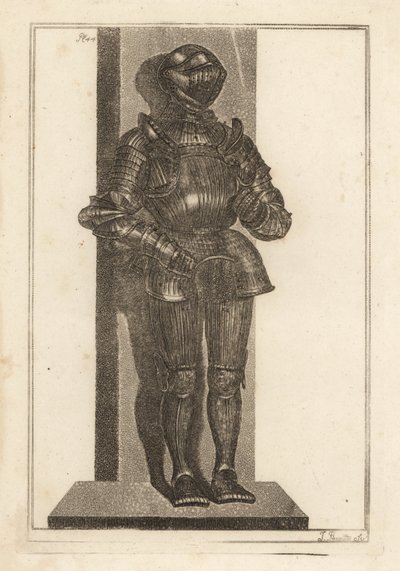 Elegant suit of fluted armour brought by Lord Warwick from Germany by Unbekannt