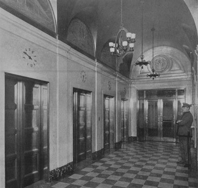 Elevator Lobby, Chamber of Commerce Building, Newark, New Jersey, 1924 by Unbekannt