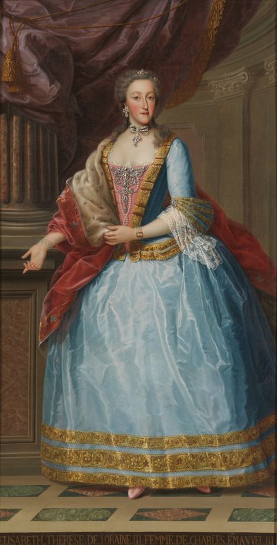 Elisabeth Therese of Lorraine, Queen of Sardinia by Unbekannt