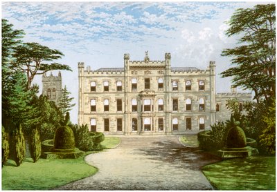 Elvaston Castle, Derbyshire, home of the Earl of Harrington, c1880 by Unbekannt