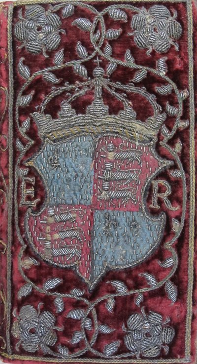 Embroidered Velvet Binding on John Udall