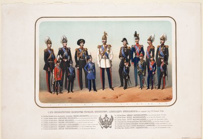 Emperor Alexander II in the Gala Uniform of the Life Guard Cavalry Regiment by Unbekannt