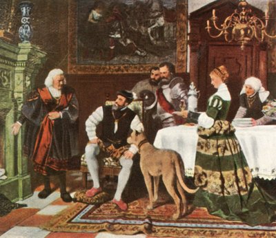 Emperor Charles V with the Fuggers in Augsburg, 1530 by Unbekannt