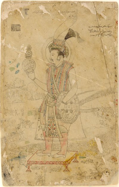 Emperor Jahangir holding an orb, early 18th century by Unbekannt
