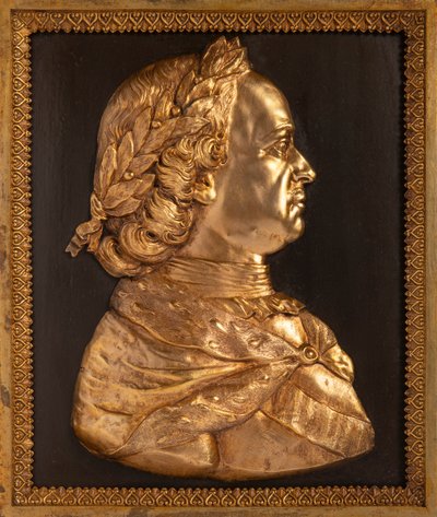 Emperor Peter I the Great Bas-relief, 19th century by Unbekannt