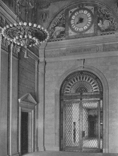 End of main entrance hall, Standard Oil Building, New York City, 1924 by Unbekannt