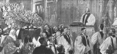 Enthronement of Dr. Temple as Archbishop in Canterbury Cathedral, January 8, 1897 by Unbekannt
