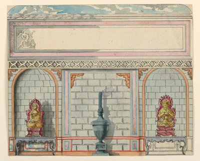 Entrance Hall, East Wall, Royal Pavilion, Brighton, Before 1802 by Unbekannt
