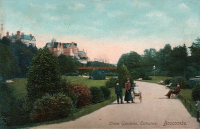 Entrance to Chine Gardens, Boscombe, Dorset, c. 1905 by Unbekannt