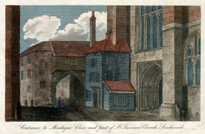 Entrance to Montague Close, and Part of St Saviour