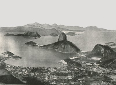 Entrance to the Bay from the summit of Corcovado, Rio de Janeiro, Brazil by Unbekannt