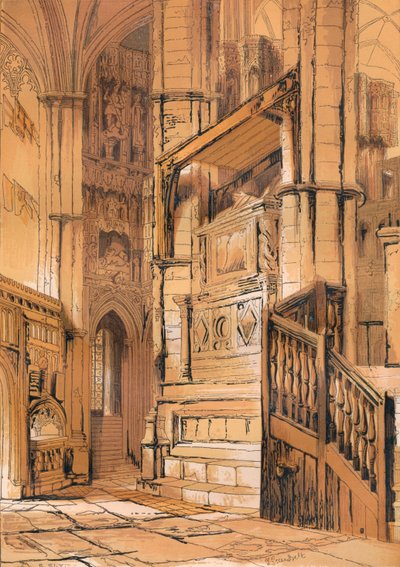 Entrance to the Chapel of Edward the Confessor, c1840 by Unbekannt