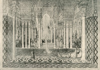 Entrance to the Court of the Lions by Unbekannt