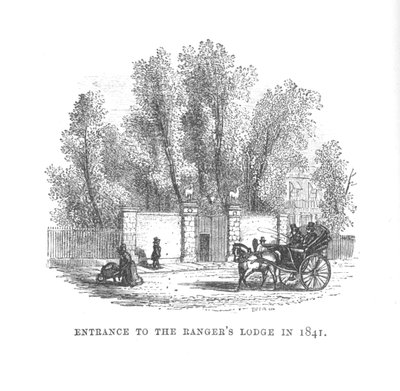 Entrance to the Rangers Lodge in 1841, c. 1870 by Unbekannt