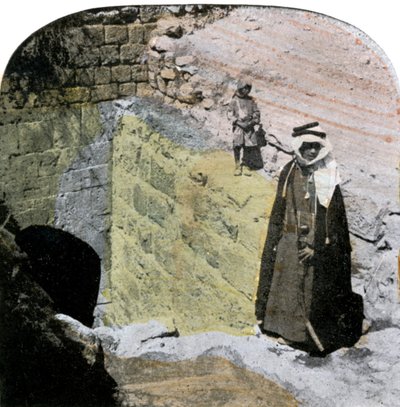 Entrance to the Virgins Fountain, Jerusalem, Israel, late 19th century by Unbekannt