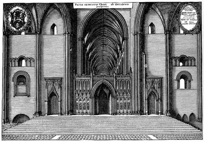 Entrance to the choir of old St Paul