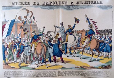 Entry of Napoleon to Grenoble, March 1815, 19th century by Unbekannt