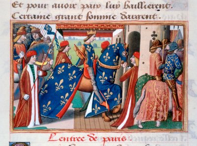 Entry of Charles VII into the City of Paris, 12 November 1437 by Unbekannt