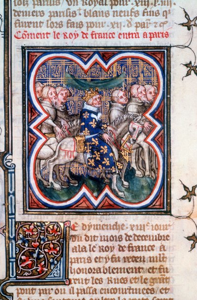 Entry of John II to Paris, July 1360 by Unbekannt