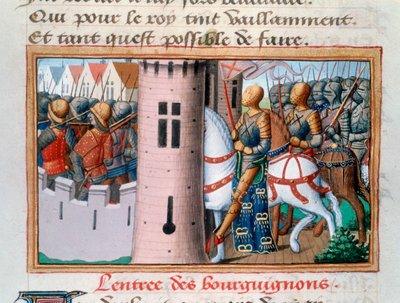 Entry of the Bourguignons to Paris, May 1418 by Unbekannt