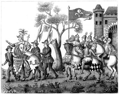 Entry of the King of Epinette by Unbekannt