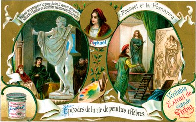 Episodes of the Life of Famous Painters: Raphael, c. 1900 by Unbekannt