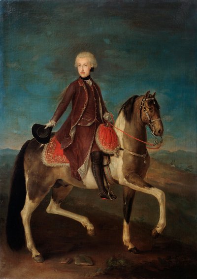 Equestrian Portrait of Empress Maria Theresia of Austria by Unbekannt