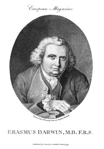 Erasmus Darwin, English physician and naturalist by Unbekannt
