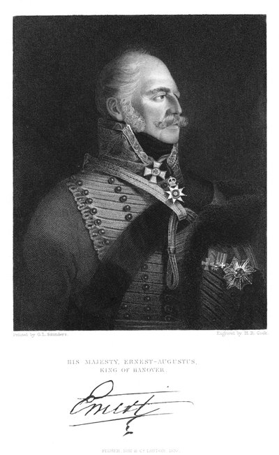 Ernest Augustus, King of Hanover by Unbekannt