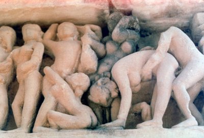 Erotic Sculpture, Khajuraho, India by Unbekannt