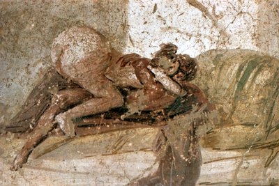 Erotic mural, Pompeii, Italy by Unbekannt