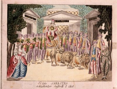 Es lebe Sarastro. The Premiere of The Magic Flute by Mozart by Unbekannt