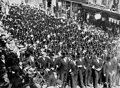 Eton Boys Listening to the Reading of the Proclamation on Windsor Bridge, Berkshire by Unbekannt